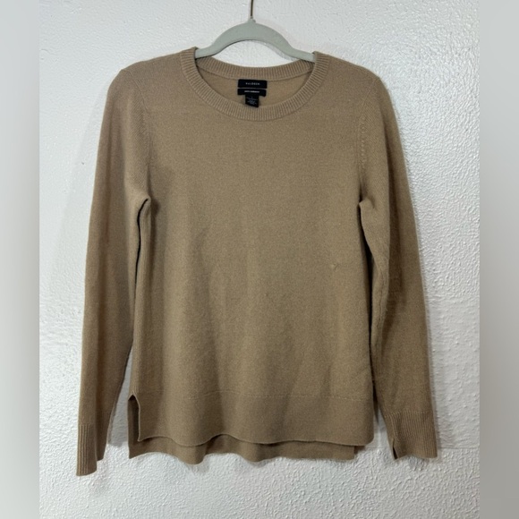 Halogen 100% Cashmere Crewneck Pullover Sweater Women’s Small Neutral Tone Cozy - Picture 13 of 13